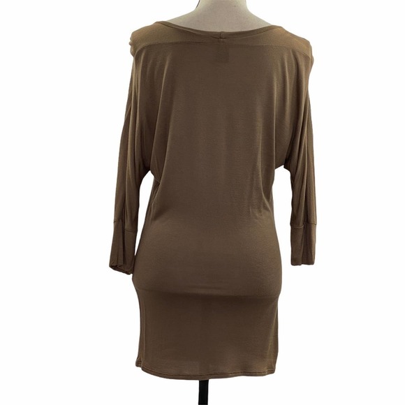 WET Seal Brown Sequined Eagle Blouse Size Medium - Picture 4 of 10